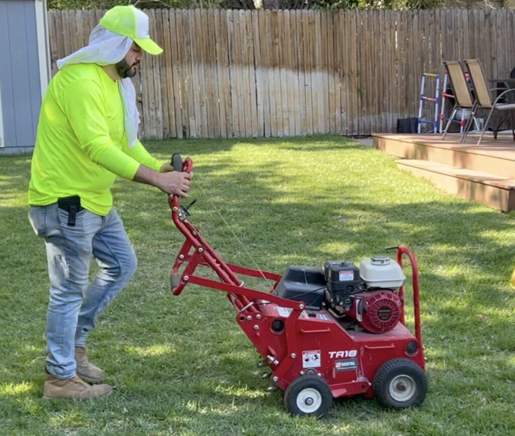 core aeration services in Austin area